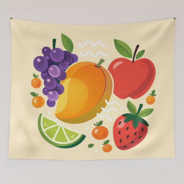 Item preview, Colorful Modern Fruit Collage – Minimal Flat Summer Vibes  designed and sold by ArtoryNest.
