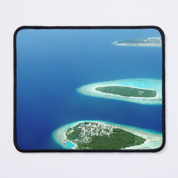 Item preview, A Hidden Tropical Atoll Escape Beneath Golden Sunlight designed and sold by Rawafi Art Studio.