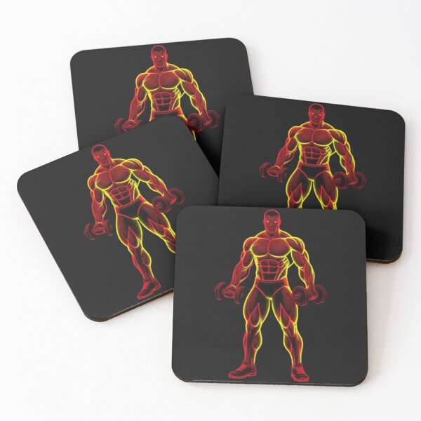 Item preview, Gym Full Body Neon Art designed and sold by Fit On.