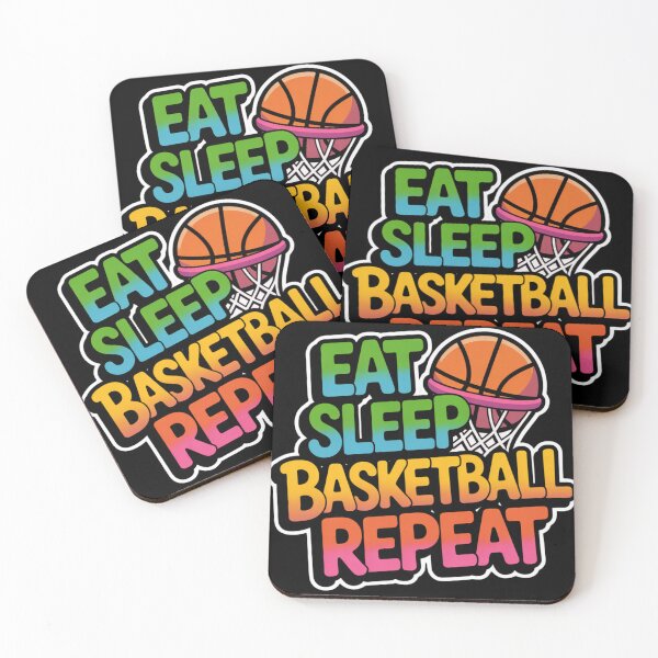 Item preview, Eat Sleep Basketball Repeat Colorful Street Style Design designed and sold by ChillDrop.
