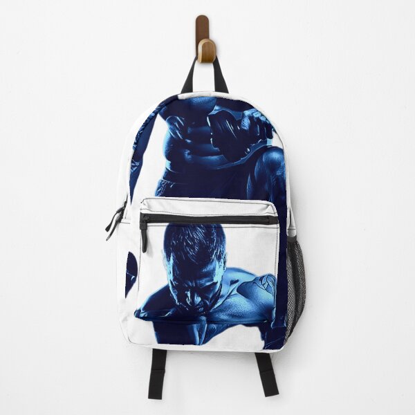 Item preview, Blue Neon Fitness Warrior – Intense Gym Workout Motivation designed and sold by No Excuses .