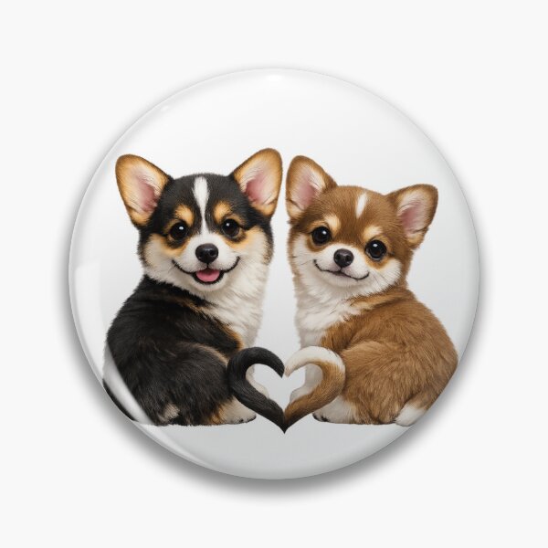 Item preview, Adorable Dogs Forming a Heart with Their Tails designed and sold by kissing Pets.