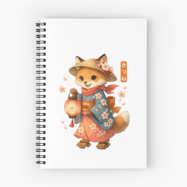 Item preview, Kitsune Fox Spirit Japanese Folklore Kawaii Art designed and sold by Nami Print.