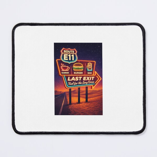 Item preview, Vintage Last Exit E11 - Retro Road Trip Poster designed and sold by RDcollections.