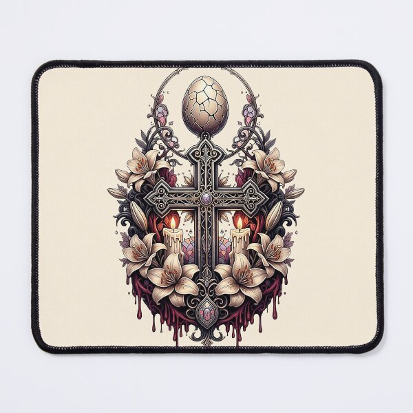 Item preview, Gothic Art Nouveau Easter Cross designed and sold by SholoStudio.