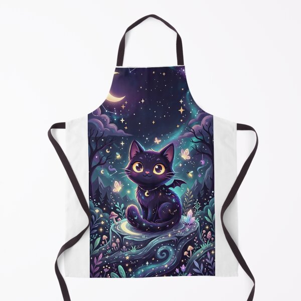 Item preview, Celestial Moon Cat – Magical Night Sky Fantasy designed and sold by stylishsketcher.