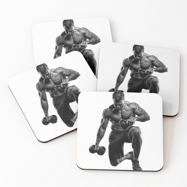 Item preview, Black & White Fitness Warrior – Intense Gym Workout Strength designed and sold by No Excuses .