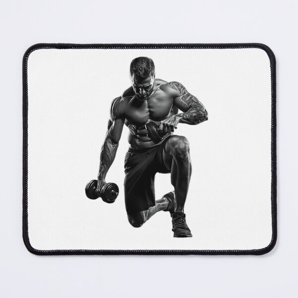 Item preview, Black & White Fitness Warrior – Intense Gym Workout Strength designed and sold by No Excuses .