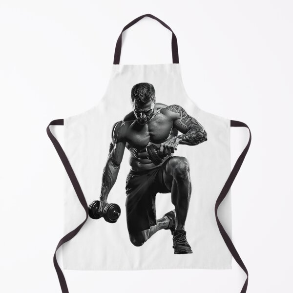 Item preview, Black & White Fitness Warrior – Intense Gym Workout Strength designed and sold by No Excuses .