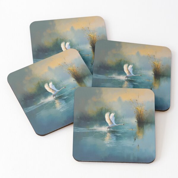 Item preview, A graceful Swan taking off from a calm lake, Birds in Motion designed and sold by CDC40.