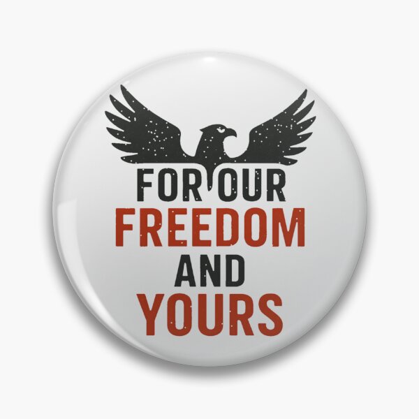 Item preview, For Our Freedom And Yours Patriotic Polish Slogan Eagle designed and sold by DraftAndDoneArt.