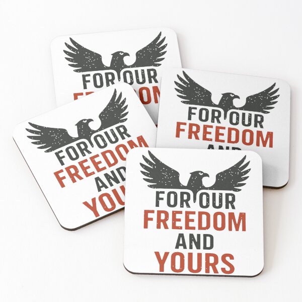 Item preview, For Our Freedom And Yours Patriotic Polish Slogan Eagle designed and sold by DraftAndDoneArt.