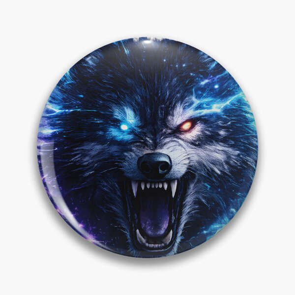 Item preview, Cyber Neon Wolf Head – Alpha Lone Wolf Shirt Design designed and sold by CreativeMindsetLab.