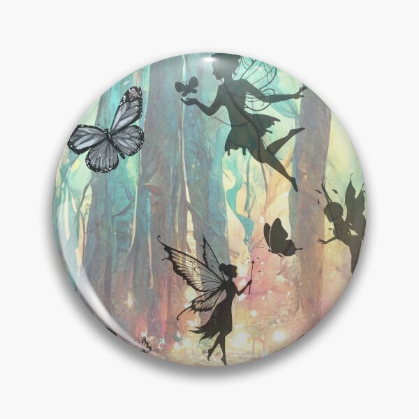 Item preview, Magical Forest of Fairies and Butterflies - Aesthetic Watercolor designed and sold by Diseño que alegran tu día.