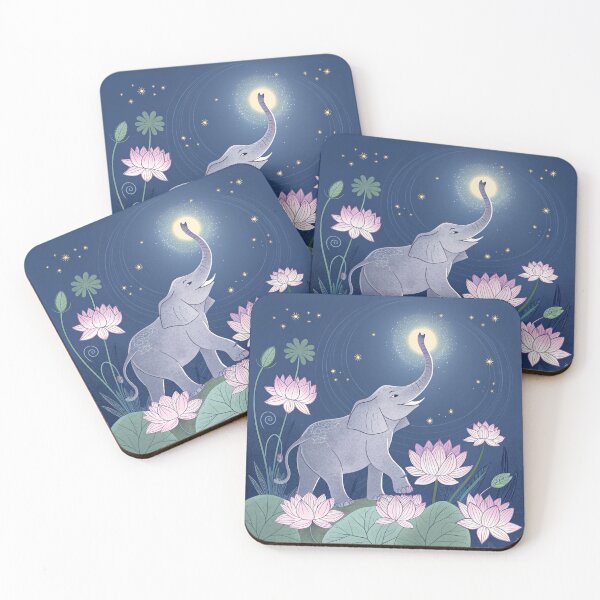 Item preview, Elephants with trunk up patterns  designed and sold by Lucky 777.