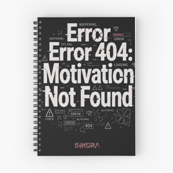 Item preview, Error 404 Motivation Not Found designed and sold by Fit On.