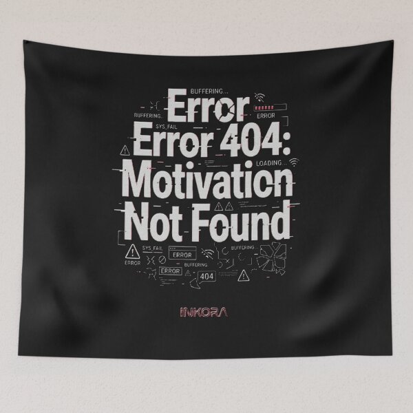 Artikelvorschau, Fehler 404: Motivation nicht gefunden entworfen und verkauft von Fit On.