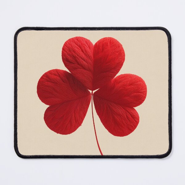 Item preview, Lucky Heart Clover – Three Hearted Clover Symbol of Love and Luck designed and sold by WordPlayStudio.