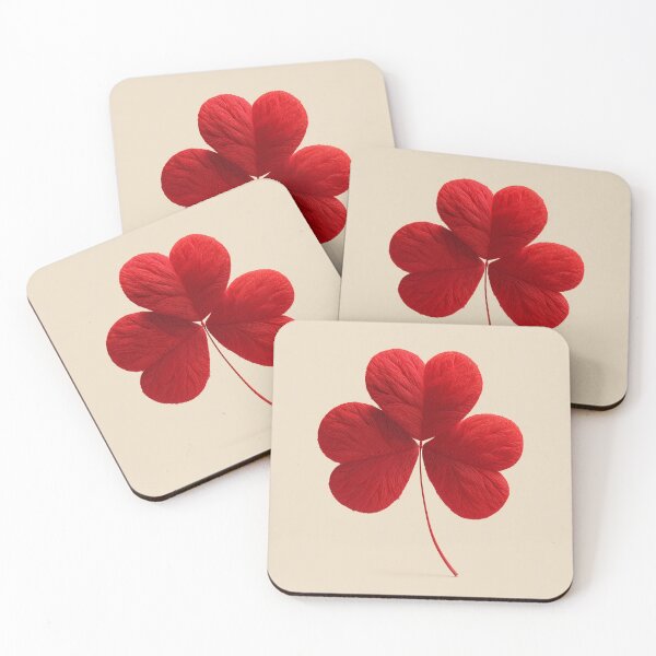 Item preview, Lucky Heart Clover – Three Hearted Clover Symbol of Love and Luck designed and sold by WordPlayStudio.