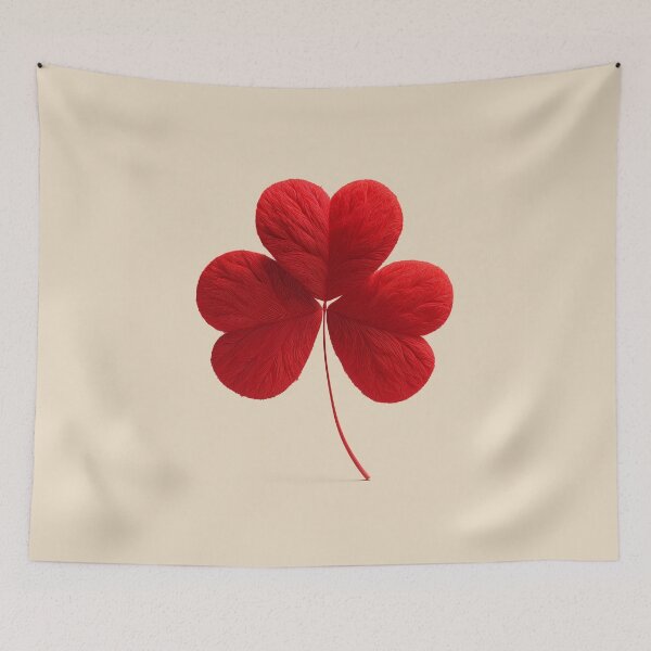 Item preview, Lucky Heart Clover – Three Hearted Clover Symbol of Love and Luck designed and sold by WordPlayStudio.