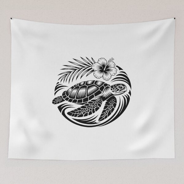 Item preview, Turtle with Hibiscus  designed and sold by jkrphoto.