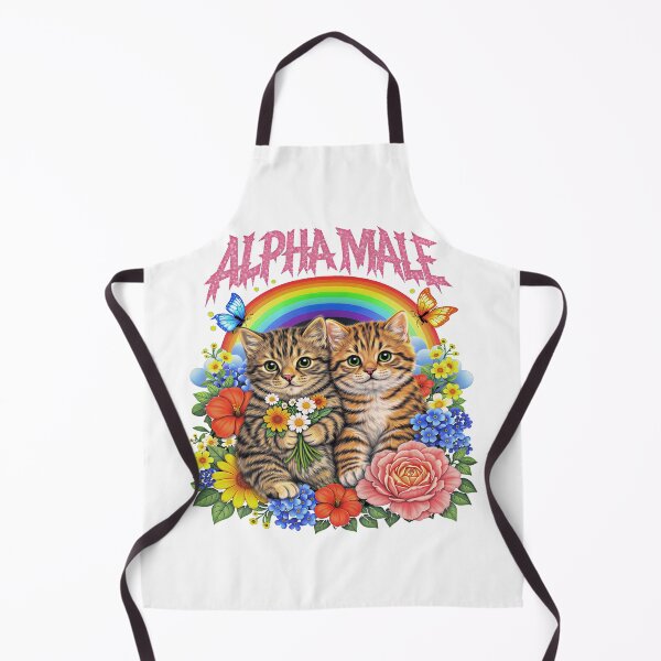 Item preview, Copy of Alpha Male Funny Kitten Rainbow Floral designed and sold by gear-posters.