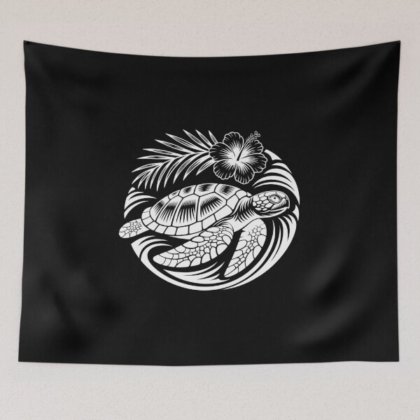 Item preview, Turtle with Hibiscus  designed and sold by jkrphoto.
