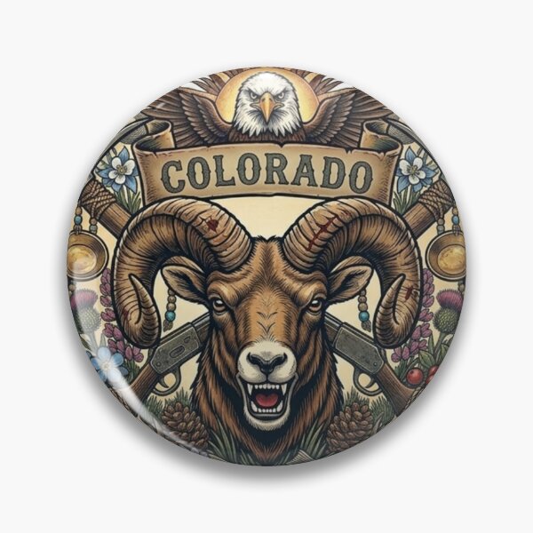 Item preview, Colorado Elk Neo-Traditional Tattoo Style Rocky Mountains T-Shirt designed and sold by VibeStudios268.