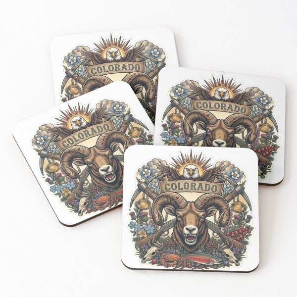 Item preview, Colorado Elk Neo-Traditional Tattoo Style Rocky Mountains T-Shirt designed and sold by VibeStudios268.