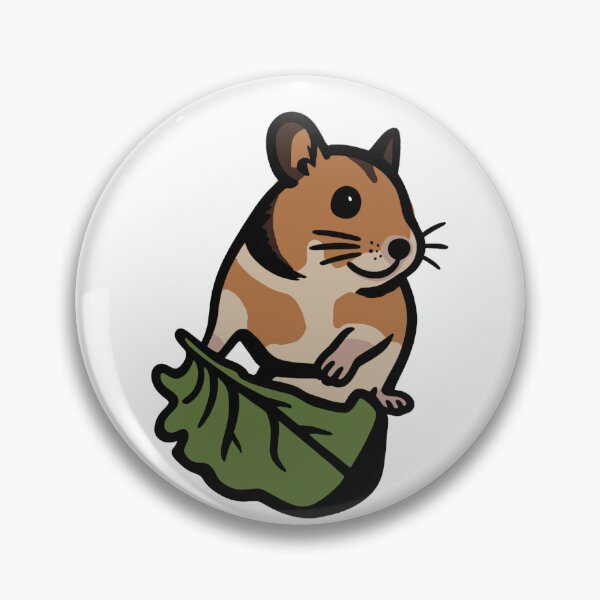 Item preview, Hamster with Spinach Sticker designed and sold by beans.stickers.