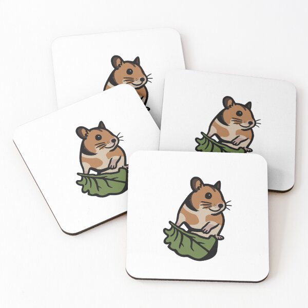 Item preview, Hamster with Spinach Sticker designed and sold by beans.stickers.
