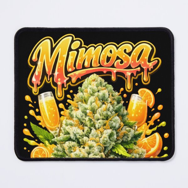 Item preview, Mimosa Graffiti Print | Citrus Fruity Sativa Hybrid Bud Typography | Energizing Mood-Boost 420 designed and sold by WAUZ.