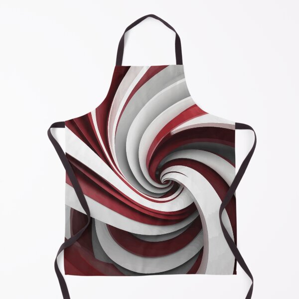 Item preview, Abstract Red and White Spiral designed and sold by Vicky Brago-Mitchell®.