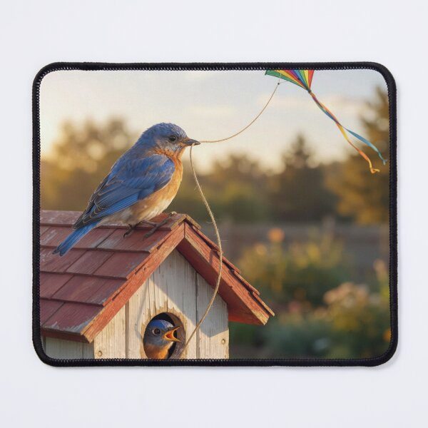 Item preview, Bluebird Flying a Kite designed and sold by Maria Dryfhout.