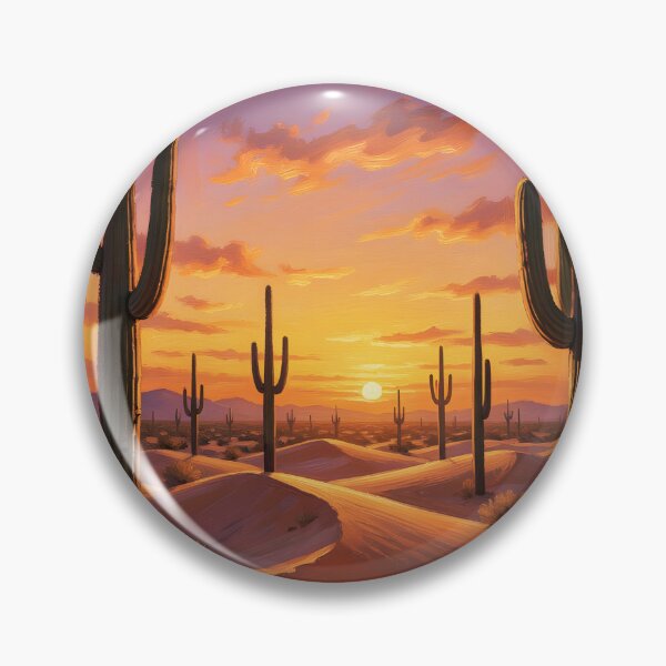 Item preview, Three Foxes at Sunset – Desert Cactus Scene designed and sold by EmeraldeaArt.