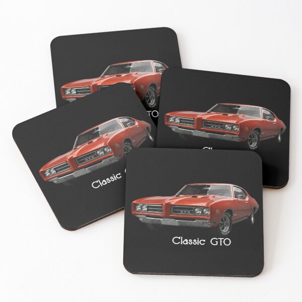 Item preview, Classic 1969 Muscle Car – Vintage Red American Car – Retro Automotive Art designed and sold by Zippy Creation.
