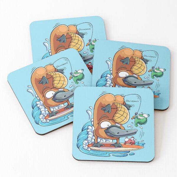 Item preview, CRAZY SURF | PLATYPUS AND FISH designed and sold by Laura Bonetti.