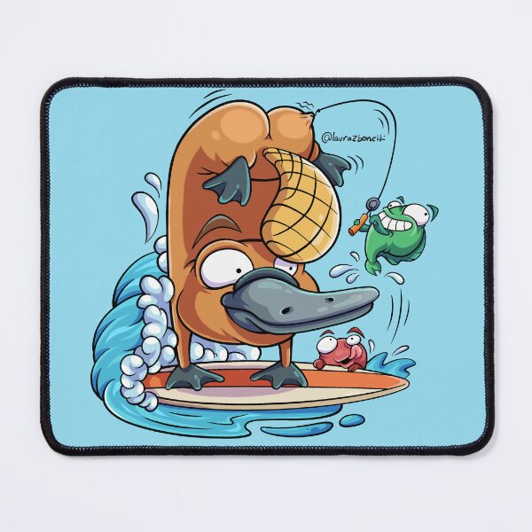 Item preview, CRAZY SURF | PLATYPUS AND FISH designed and sold by Laura Bonetti.