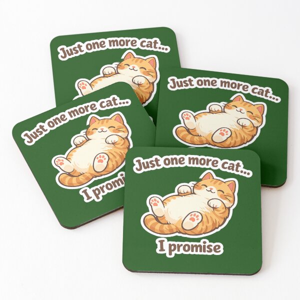 Item preview, Funny Lazy Cat “One More Cat I Promise” – Apparel & Gifts Collection designed and sold by Bittor18.