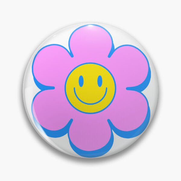 Item preview, Pink Smiley Flowers Happy Sticker Pack designed and sold by AnimaliaStar.