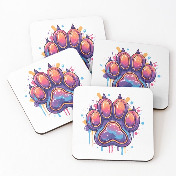 Item preview, Paw Print Graffiti Design designed and sold by DogLoveArt.