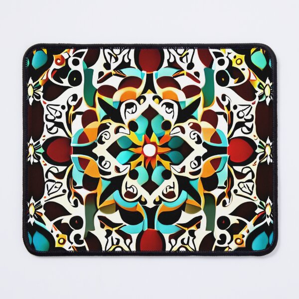 Item preview, Teal Floral Intricate Adorn Aesthetic Enchanted Palace Tiles designed and sold by Zeporas Castle.