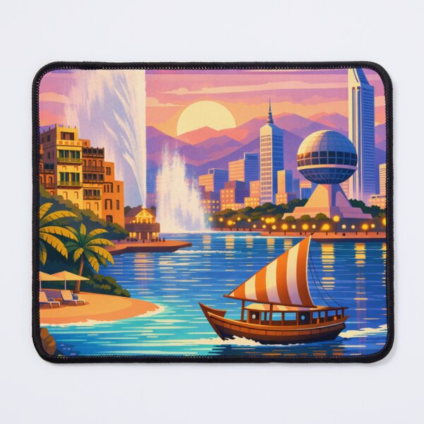 Item preview, Jeddah Saudi Arabia Travel Poster designed and sold by MatthewHeights.