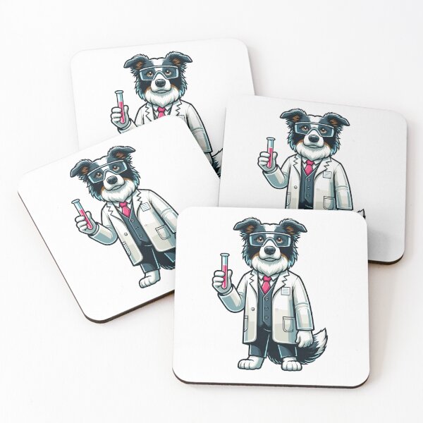 Item preview, Funny Border Collie Scientist Gift for Science Lovers Design designed and sold by CyfroweMysli.