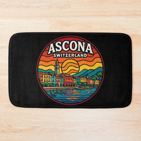 Item preview, Ascona Switzerland Colorful Trippy Art Travel designed and sold by TomFrontierArt.