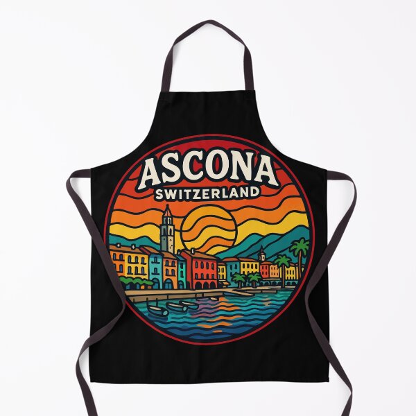 Item preview, Ascona Switzerland Colorful Trippy Art Travel designed and sold by TomFrontierArt.