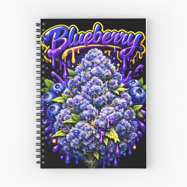 Item preview, Blueberry Classic Graffiti Print | Intense Berry Indica Strain Typography designed and sold by WAUZ.