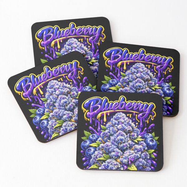 Item preview, Blueberry Classic Graffiti Print | Intense Berry Indica Strain Typography designed and sold by WAUZ.