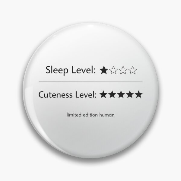 Item preview, sleep level vs. cuteness level designed and sold by Ronamii.