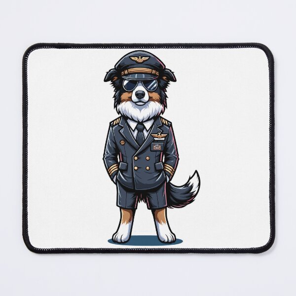 Item preview, Funny Border Collie Pilot Gift for Aviation Lovers Design designed and sold by CyfroweMysli.